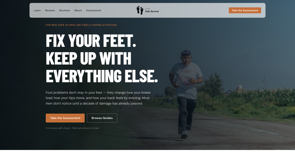 Men's Sole Revival — Foot Health Platform